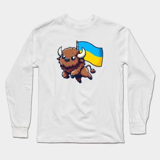 Ukraine Bison Dancing Long Sleeve T-Shirt